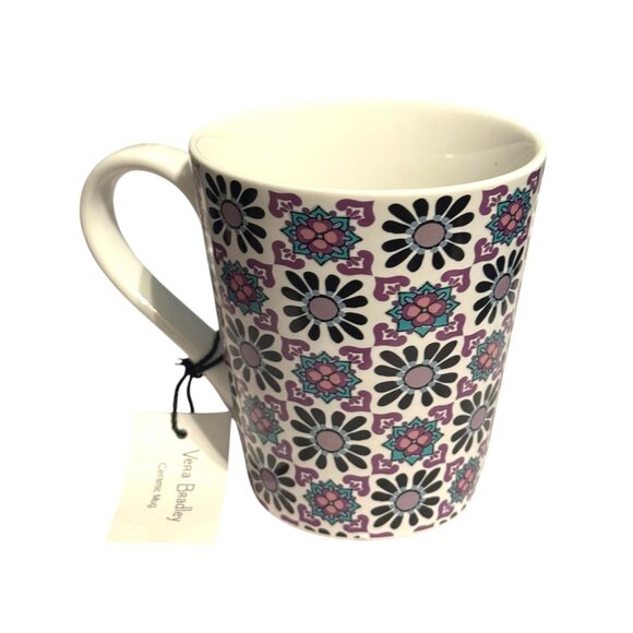 Vera Bradley Ceramic Mug With Geometric Floral Pattern - Picture 2 of 7